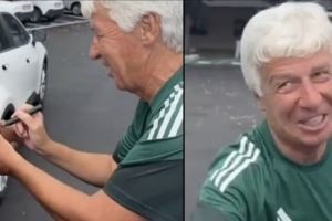 罗体:罗马球迷请加斯佩里尼在手臂上签名,并称之后要纹在手臂上